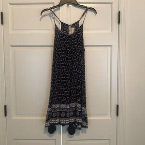 Navy and White Boho Cotton Sundress